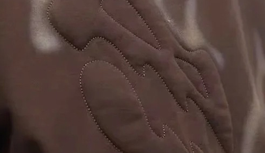 Raised fill stitch