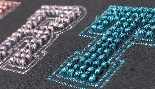 Rhinestone embroidery