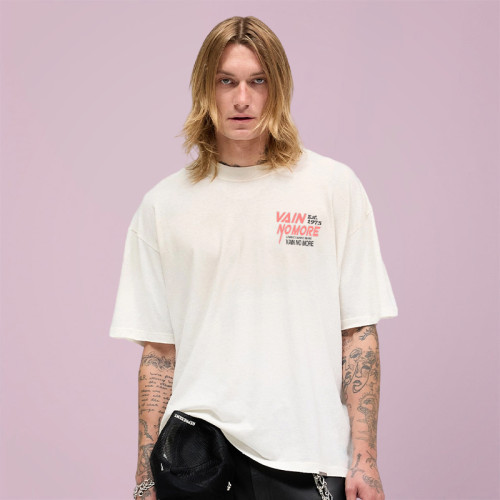 Custom Summer Print T-shirt | Simple Casual Sport| Heavyweight Oversize Streetwear