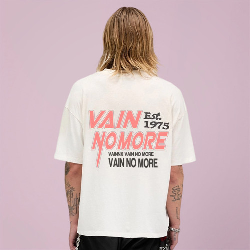 Custom Summer Print T-shirt | Simple Casual Sport| Heavyweight Oversize Streetwear