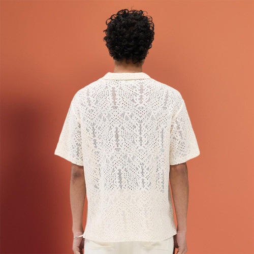 Custom Summer Mesh Shirts | Comfortable breathable Vintage Shirts | Simple Loose Streetwear
