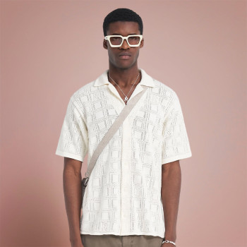 Custom Knitted Shirt | Summer Breathable Casual Shirt | Streetwear Manufacturers