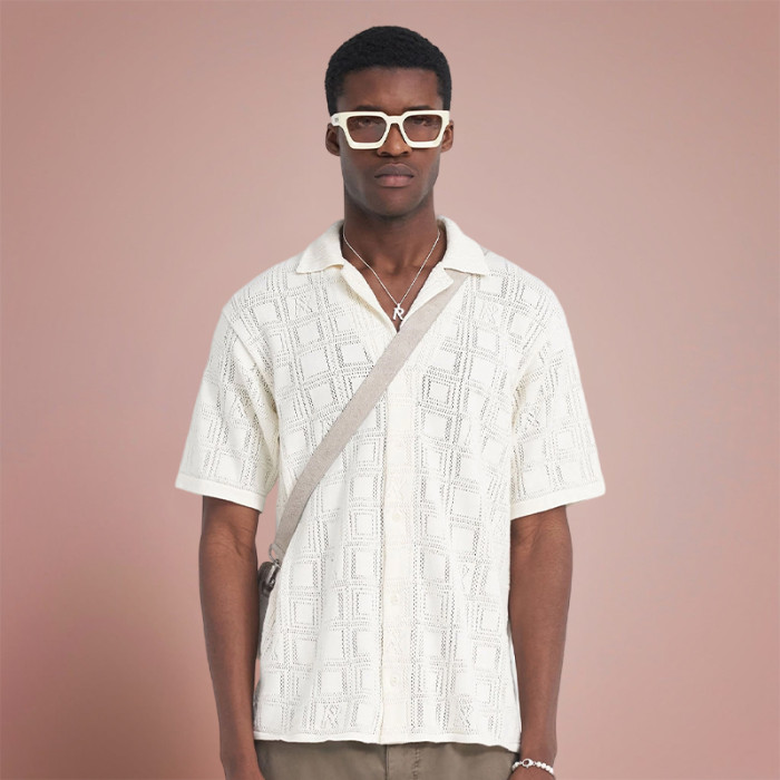 Custom Knitted T-shirt | Summer Breathable Casual T-shirt | Streetwear Manufacturers