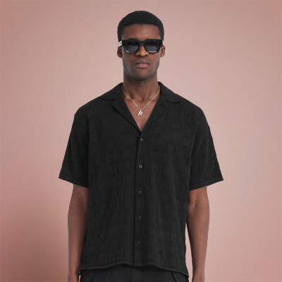 Custom Knitted Shirt | Summer Breathable Casual Shirt | Streetwear Manufacturers