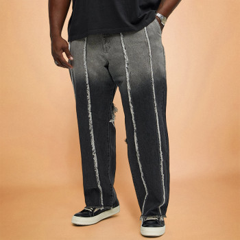 Custom Gradient Washed Jeans | OEM High Quality Manufacturer | Streetwear Personality Pants