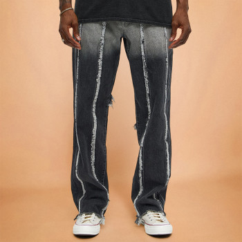 Custom Gradient Washed Jeans | OEM High Quality Manufacturer | Streetwear Personality Pants