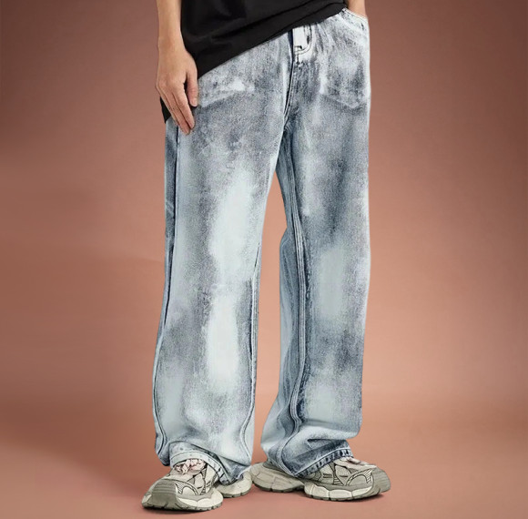 Custom Oversize Vintage Jeans | Wash Loose Casual Pants | Streetwear Pants Supplier