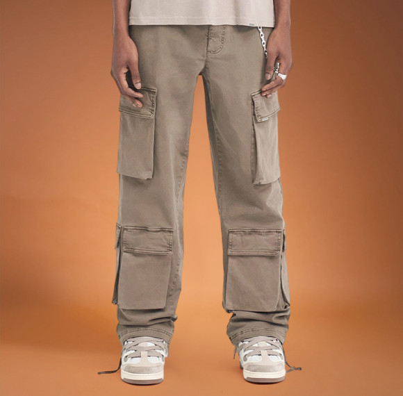 Custom Print Logo Pants | Summer Multi-pocket Cargo Pants | Loose Straight-leg Pants