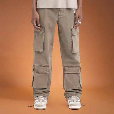 Custom Print Logo Pants | Summer Multi-pocket Cargo Pants | Loose Straight-leg Pants