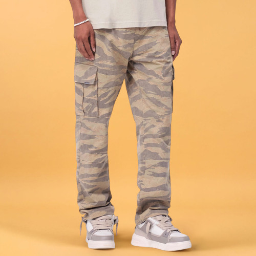 Custom High Quality Pants | Camouflage Cargo Pants | Loose Straight Cotton Camo Pants