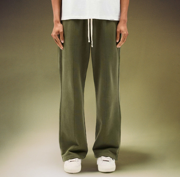 OEM High Quality Pants | Custom Fashion Printed Logo | Solid Color Straight Leg Pants