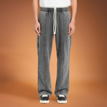 Custom Men's Trousers | Vintage Casual Heavyweight Streetwear | Baggy Wide-leg Pants