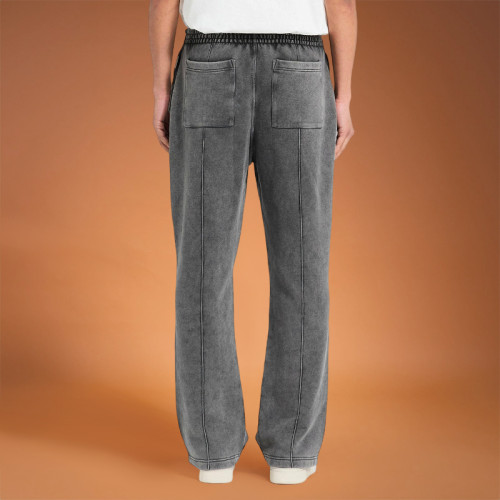 Custom Men's Trousers | Vintage Casual Heavyweight Streetwear | Baggy Wide-leg Pants