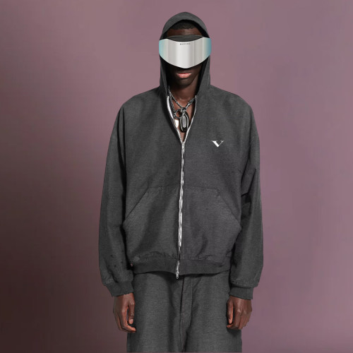 Custom Men's Zipper Tracksuits | Heavyweight Acid Wash 100% Cotton | Streetwear Supplier