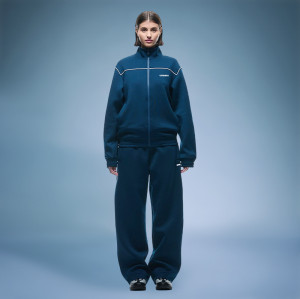 Custom Nylon Windbreaker Tracksuit | Zipper up Soft Shell Sweatsuits | Streetwear Tracksuits