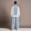 Custom High Quality Tracksuit | Denim patchwork fashion Sweatsuit | Men's Two Piece Set