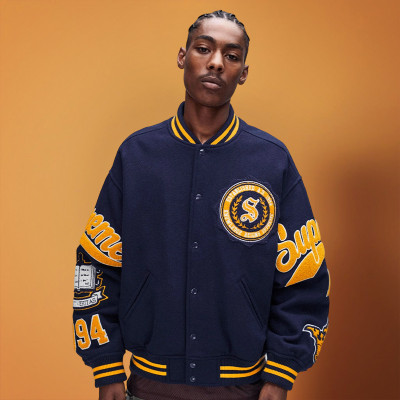 Custom Embroidered Design Jacket | Men's Varsity Baseball Jacket | OEM Bomber Jacket