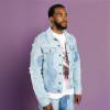 Custom Vintage Patch Jacket | Embroidery Distressed Rip | Jacket Set Men