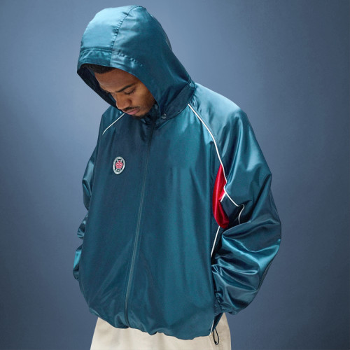Custom Windbreaker Hooded Jacket | Waterproof Windproof Nylon Jacket | Streetwear Sport Jacket