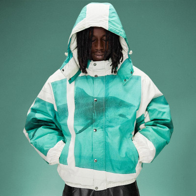 Custom Printed Logo Jacket | Oversized Heavyweight Waterproof Jacket | Fashion Streetwear Supplier