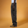 Custom Men's Trousers | Washed Vintage Denim Pants | Baggy Wide-leg Pants