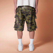 Custom Camo Cargo Shorts | Multi-pocket Camouflage | Oversize Streetwear Manufacturer