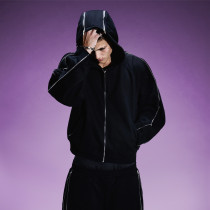 Custom Letter Printed Logo Tracksuit | Oversized Heavyweight Two-piece set | Streetwear Sweatsuits