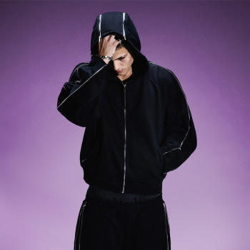 Custom Letter Printed Logo Tracksuit | Oversized Heavyweight Two-piece set | Streetwear Sweatsuits