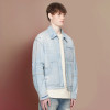 Custom Men's Vintage Denim Jacket  | Printed Embroidery Logo | Streetwear Supplier