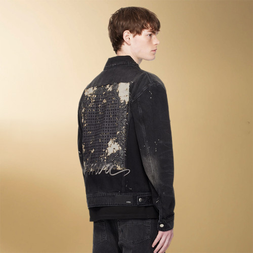 Custom Unisex Vintage Denim Jacket | Casual Slim Long Sleeve Jacket | Oversize Streetwear Supplier