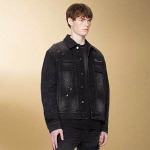 Custom Unisex Vintage Denim Jacket | Casual Slim Long Sleeve Jacket | Oversize Streetwear Supplier