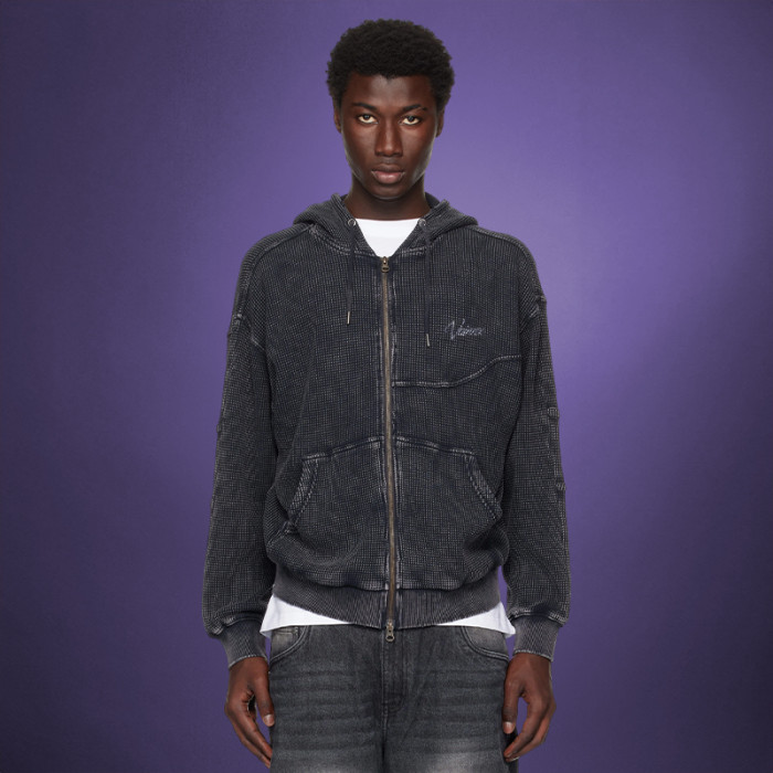 Custom Vintage Washed Jacket | High Quality Heavyweight Shoulder | Men's Zipper Jacket