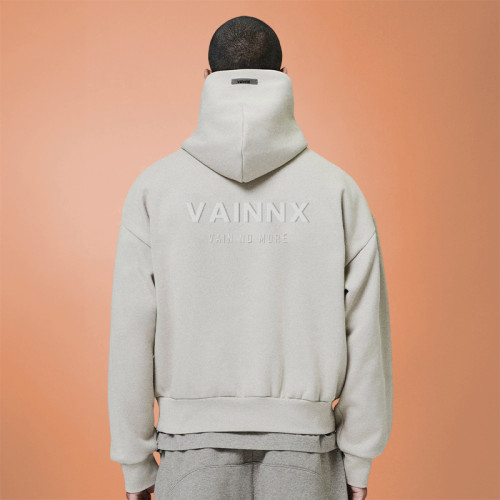 Custom Puff Print LOGO Hoodies | Oversized Drop Shoulder | Heavyweight Boxy Fit Cropped Hoodie