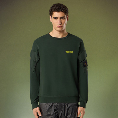 Custom Solid Color Round Neck Hoodie | High Quality Long Sleeves Sweatshirt | Vintage Streetwear