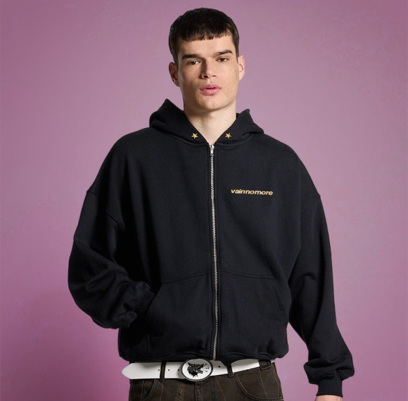 Custom Embroidered printed Logo Zipper Hoodie | Vintage Heavyweight | Streetwear Manufacturer