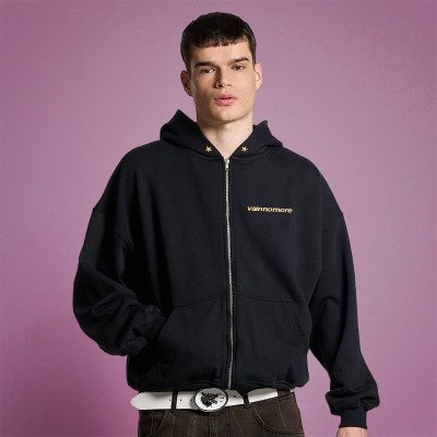 Custom Embroidered printed Logo Zipper Hoodie | Vintage Heavyweight | Streetwear Manufacturer