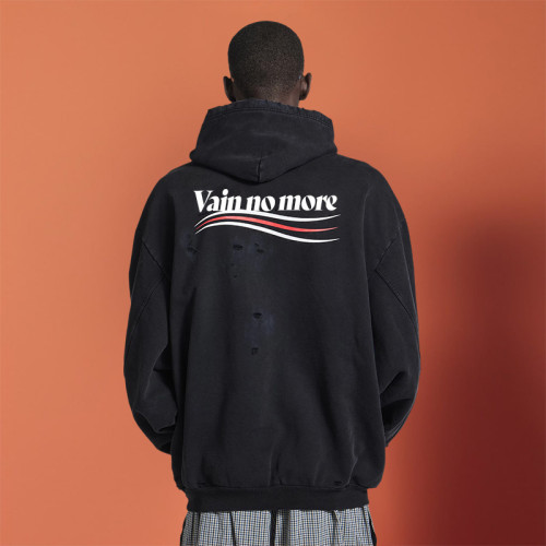 Custom Broken Hole Patch Hoodie |Acid Wash Distressed Vintage | Boxy Fit Cropped Sweatshirts