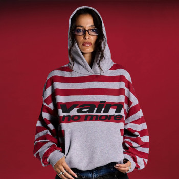 Custom Striped Long Sleeve Hoodie | Oversize Lightweight Soft Cotton | Hoodie for Unisex