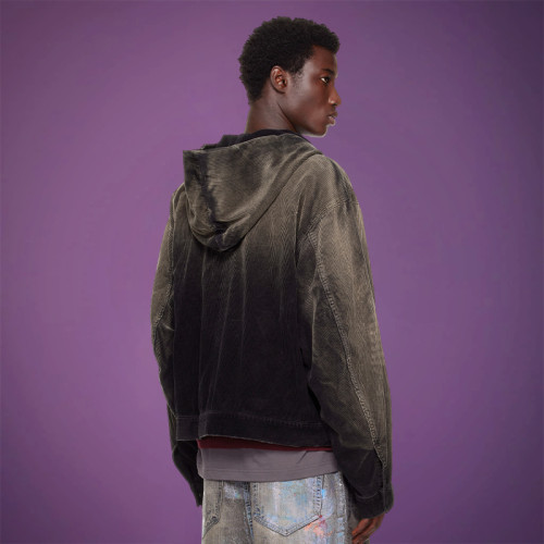 Custom Acid wash Hoodie | Sun Faded Vintage Zip-up Hoodie | Oversized Streetwear