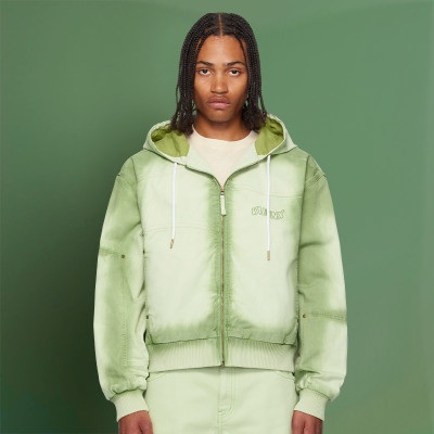 Custom  High Quality Green Hoodie  |Drop Shoulder Heavyweight Hoodie | Streetwear Supplier