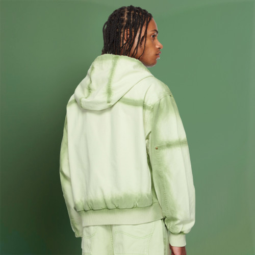 Custom  High Quality Green Hoodie  |Drop Shoulder Heavyweight Hoodie | Streetwear Supplier