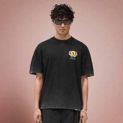 Custom Men Oversize Print T-shirt | Acid Wash Heavyweight Sun Fade | T-shirt for Men