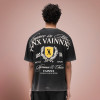 Custom Men Oversize Print T-shirt | Acid Wash Heavyweight Sun Fade | T-shirt for Men