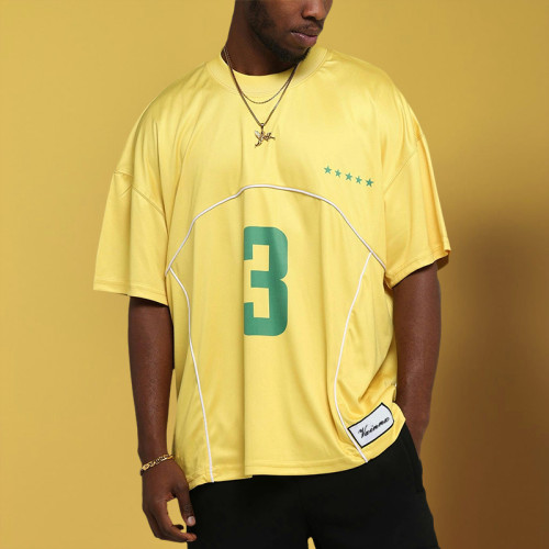 Custom Jersey Mesh T-Shirt | Polyester Spandex Screen Print | T-shirts for Men