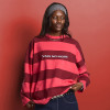 Custom Unisex Long-sleeved T-shirt | Striped Print Breathable Cotton| Streetwear supplier