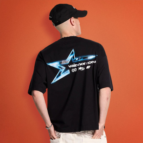Custom High quality 100% cotton T-Shirt | Heavyweight Unisex O-Neck| Fashion Baggy Casual T-shirt