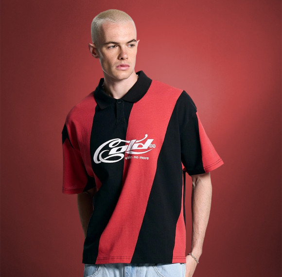 Custom Streetwear Sports T-Shirt | Striped Embroidery Logo | Casual Baggy Fashion