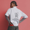 Custom Letter Pattern Logo Shirts | Summer Casual Stripe Men's Shirt | Lightweight Streetwear