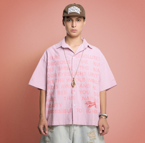 Custom Men's Casual Polo Shirts | Bicolor Drop Shoulder Stripes Design| Fashion Concise