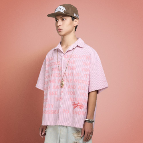 Custom Men's Casual Polo Shirts | Bicolor Drop Shoulder Stripes Design| Fashion Concise